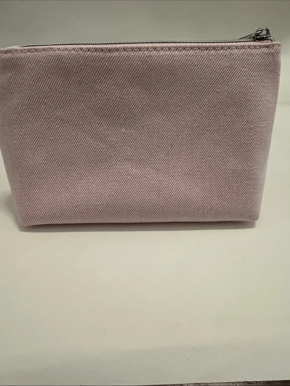 Dior Light Pink Bow Zip Cosmetic Pouch